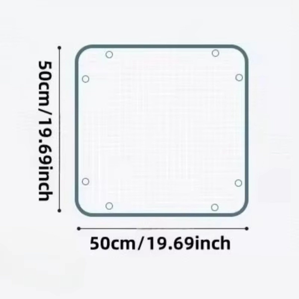 Bonsai Repotting Mat - Tapete Quadrado Transparente Impermeável para Replantio