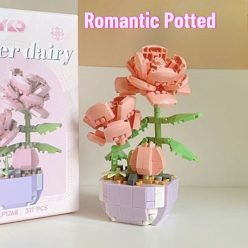 Bonsai Garden Lego Set - Mini vasos de flores conjuntos de