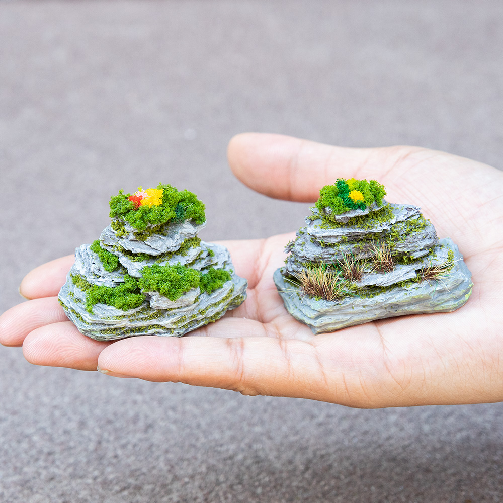 Bonsai Garden Layout - Rochoira em Miniatura, Montanha Decorativa, Modelo