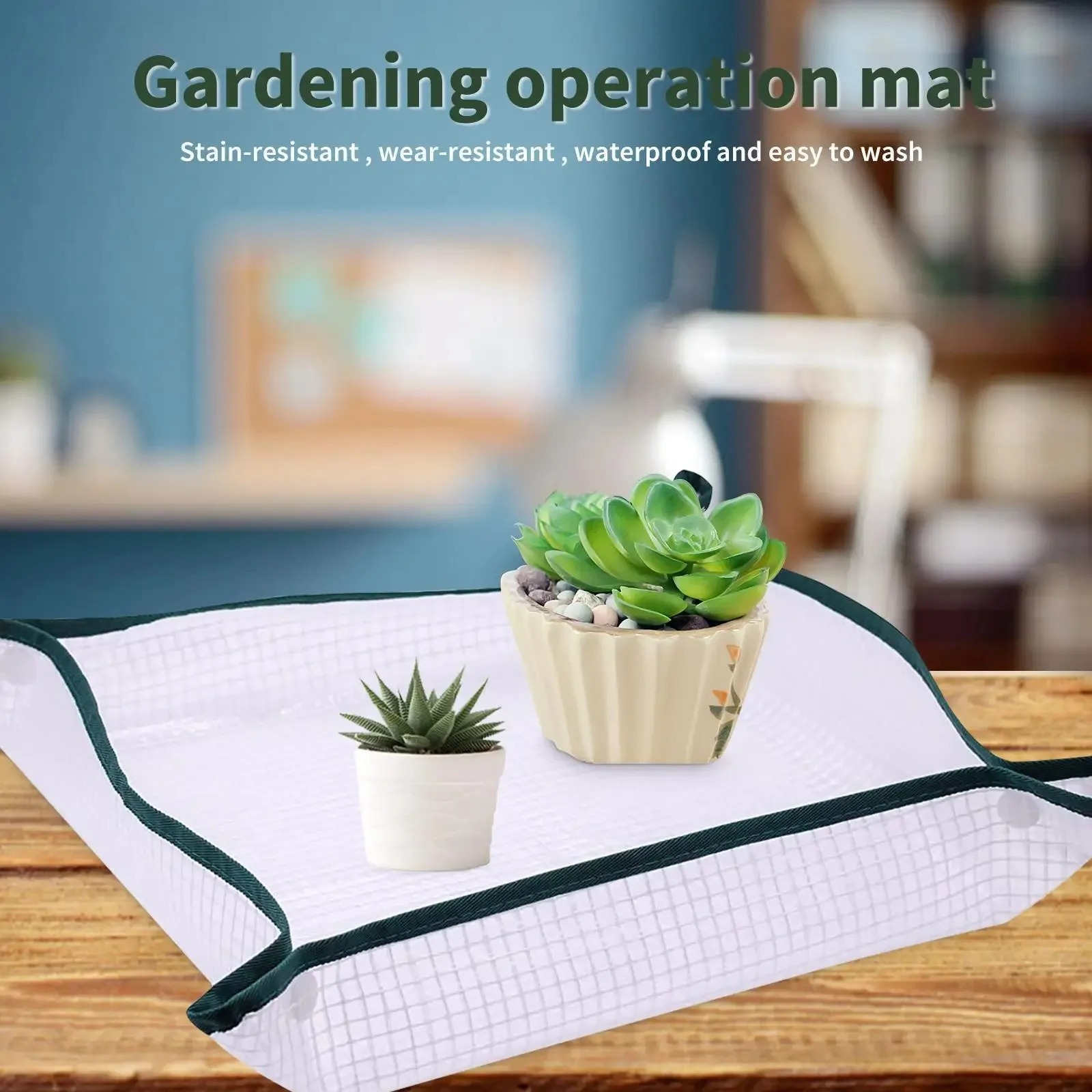 Bonsai Repotting Mat - 1 Peça Tapete Quadrado Impermeável de