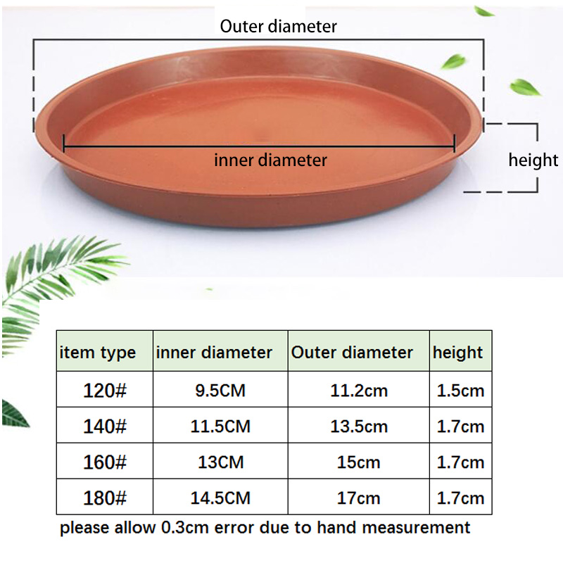 Drip Tray Saucer - Bandeja de vaso de flores de