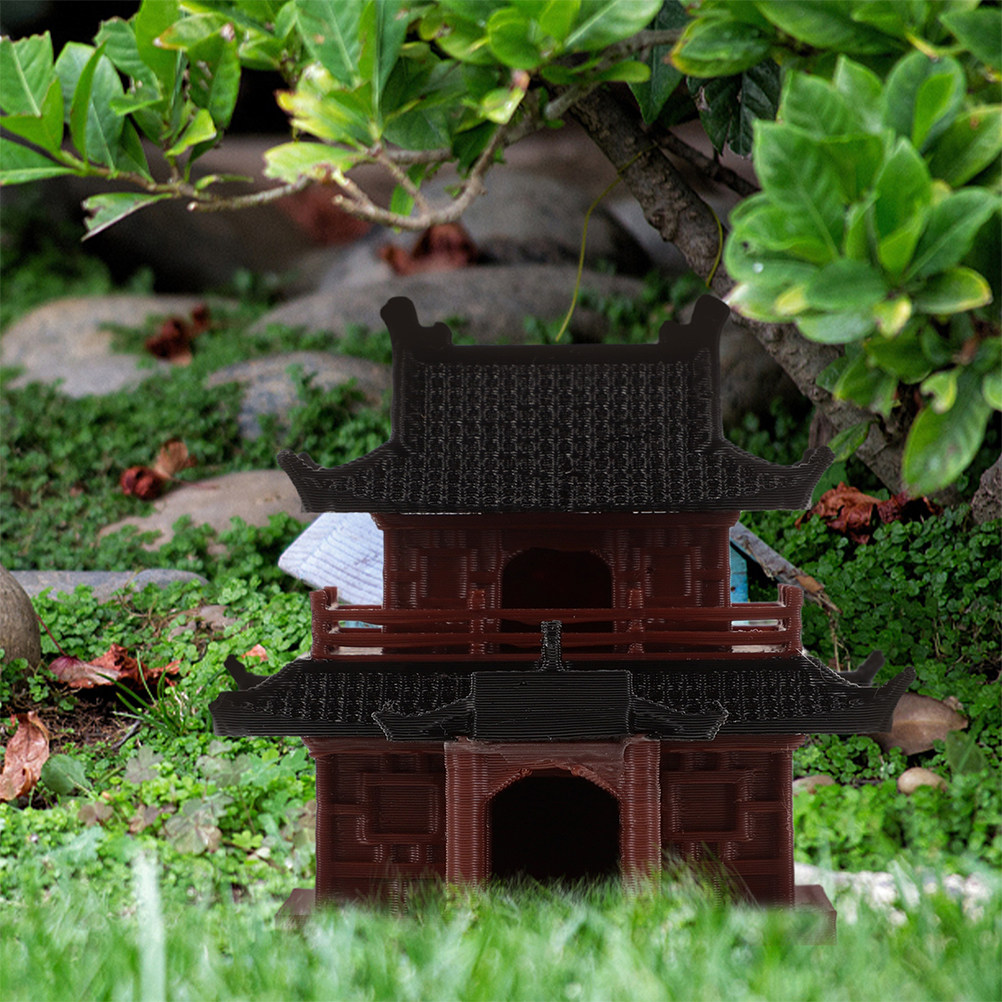 Bonsai Garden Display - Estátua de Pagode Miniatura Artesanal Chinesa