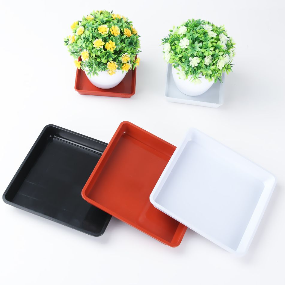 Drip Tray Saucer - Quadrado Forma Pires Plásticos Bandejas de