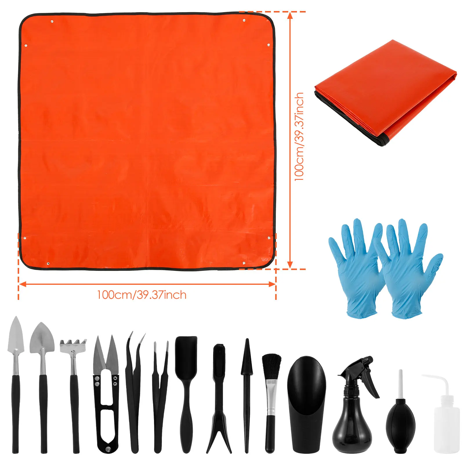 13/16 pçs jardim plantas sucul - Bonsai Repotting Mat avaliação e preço