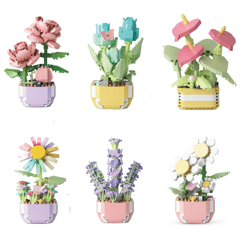Mini vasos de flores conjuntos - Bonsai Garden Lego Set avaliação e preço
