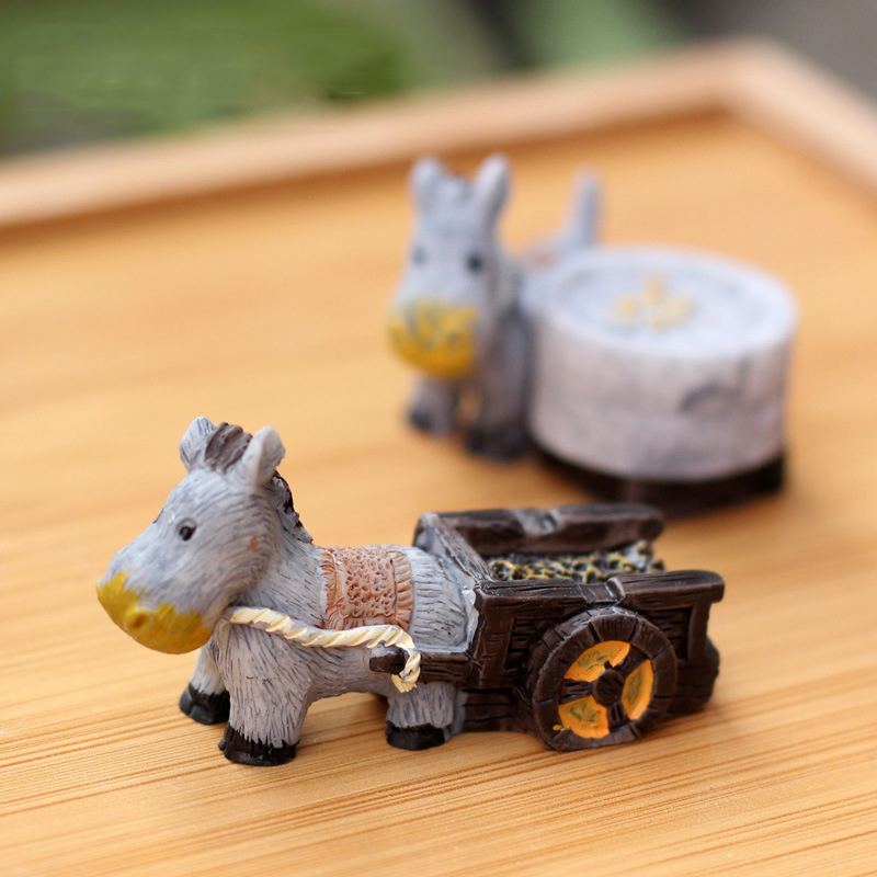 Estatuetas animais mini burro  - Bonsai Garden In Japan avaliação e preço