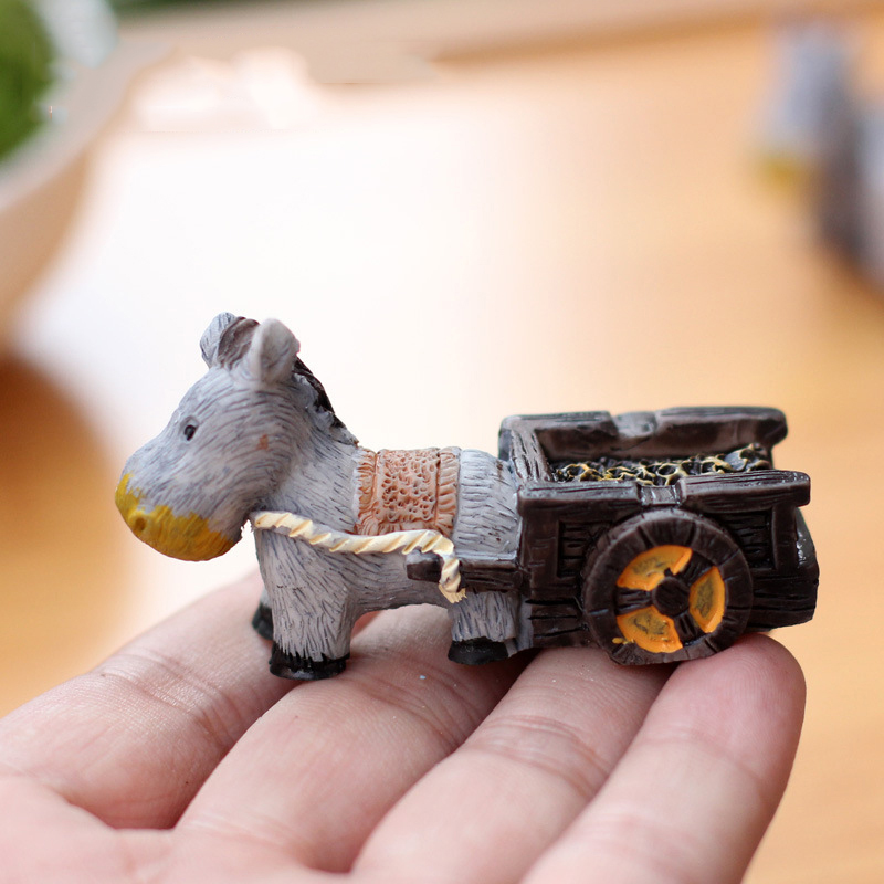 Estatuetas animais mini burro  - Bonsai Garden In Japan avaliação e preço