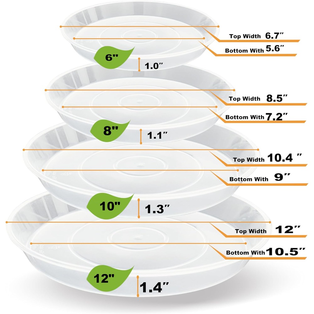Pacote com 20 Pratos para Plan - Drip Tray Saucer avaliação e preço