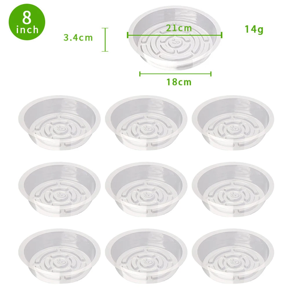 10/24 pçs pires de plantas de  - Drip Tray Saucer avaliação e preço
