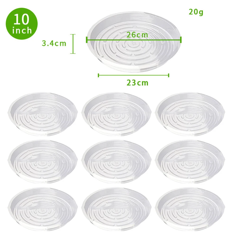 10/24 pçs pires de plantas de  - Drip Tray Saucer avaliação e preço