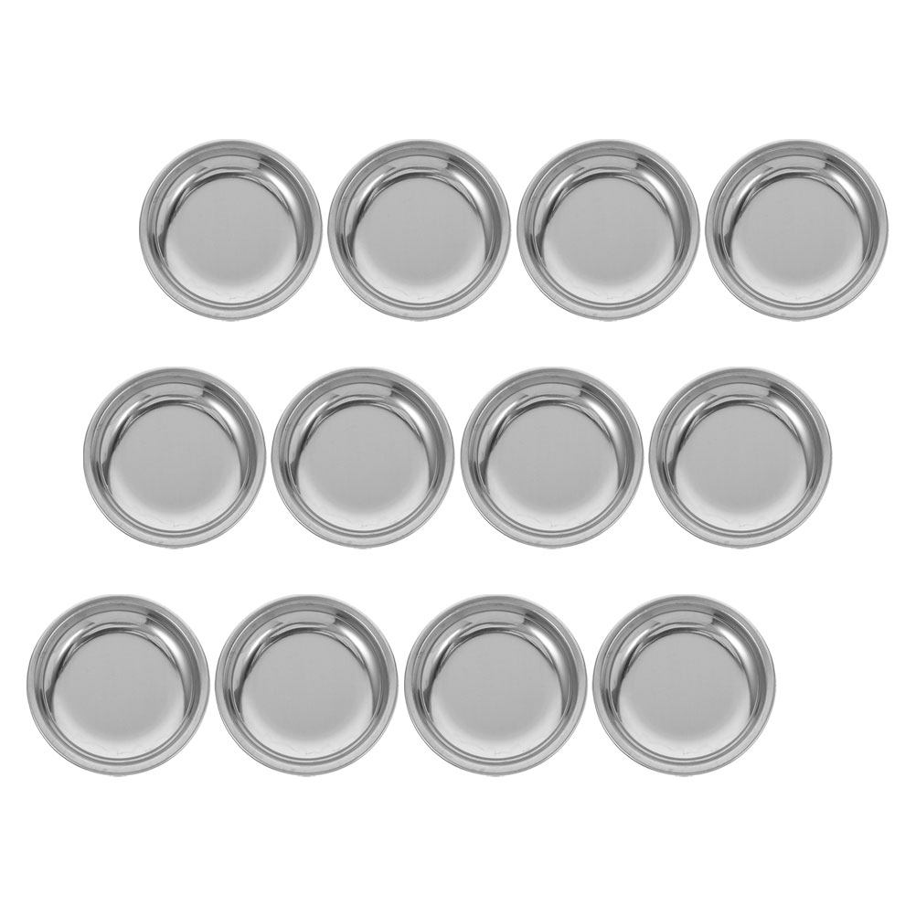 12 Peças Bandeja de Aço Inoxid - Drip Tray Saucer avaliação e preço