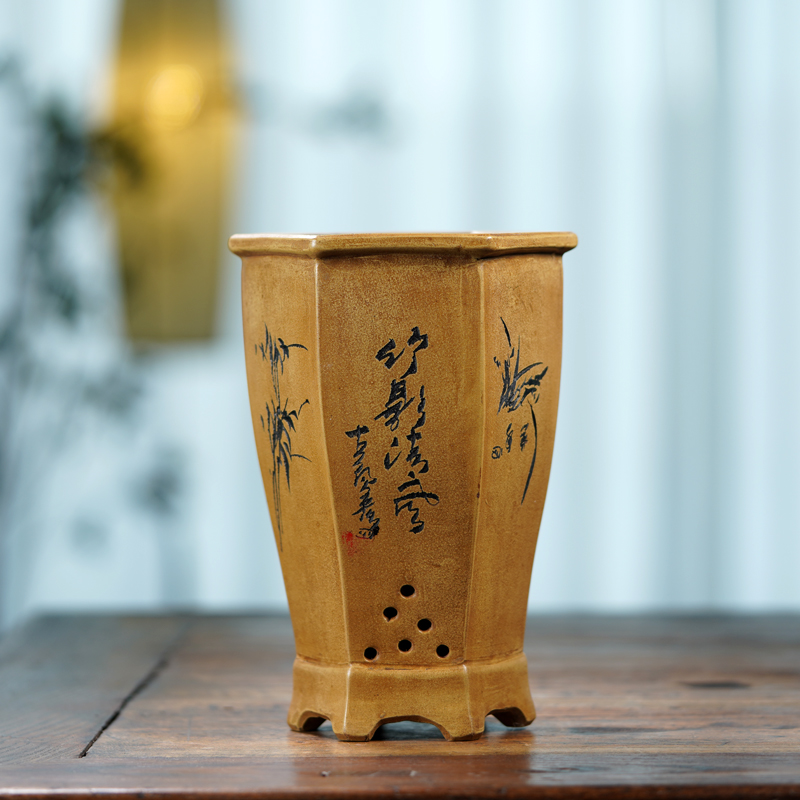 Pote de bonsai hexagonal de ce - Bonsai Garden China avaliação e preço