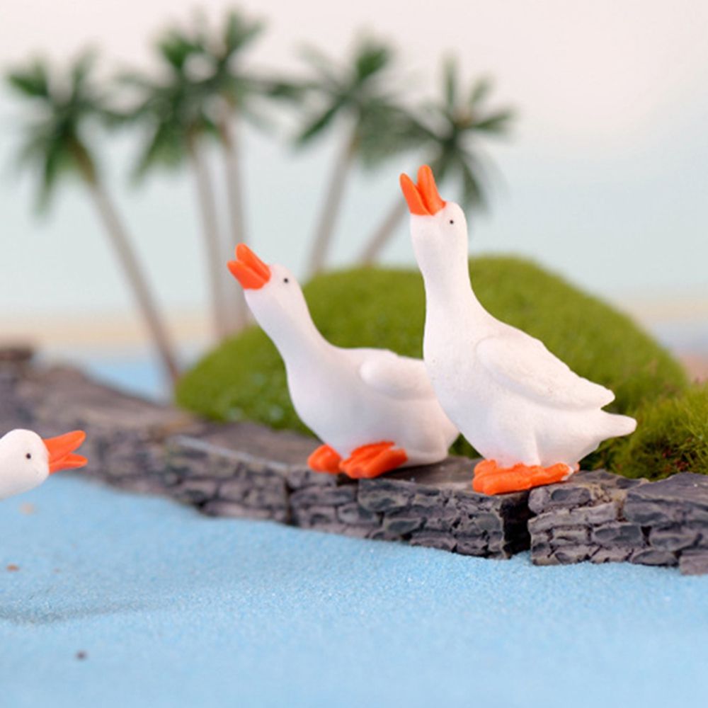 Estatueta De Ganso Em Miniatur - Bonsai Garden For Home avaliação e preço