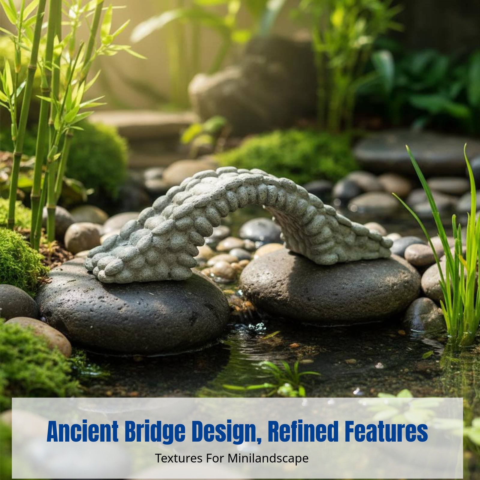 Mini Ponte de Resina para Deco - Bonsai Garden China avaliação e preço